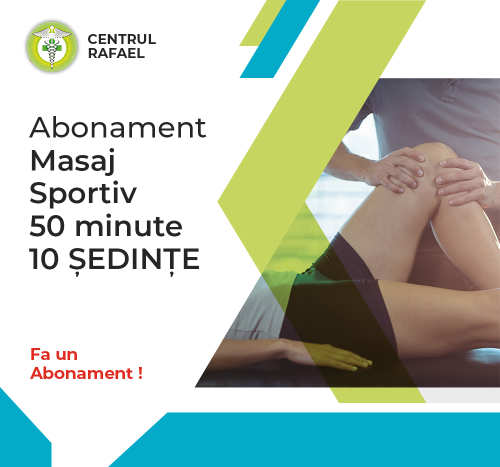 Şedinţă Masaj Sportiv 50 min Brasov Centrul Rafael de recuperare medicala